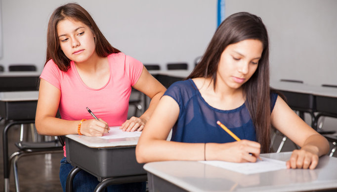 Types of cheating in school image